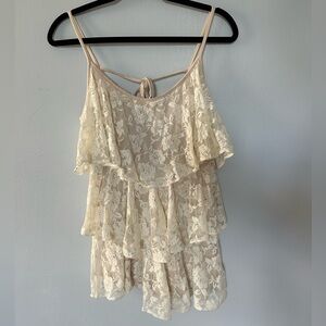 Vava by Joy Han Cream Lace Camisole